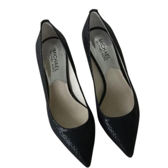 MICHAEL Michael Kors Shoes - MICHAEL KORS Flex Kitten Heel Glitter Pumps